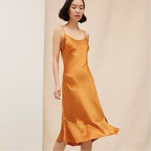 Joie Dalvin Leopard Jacquard Slip Dress